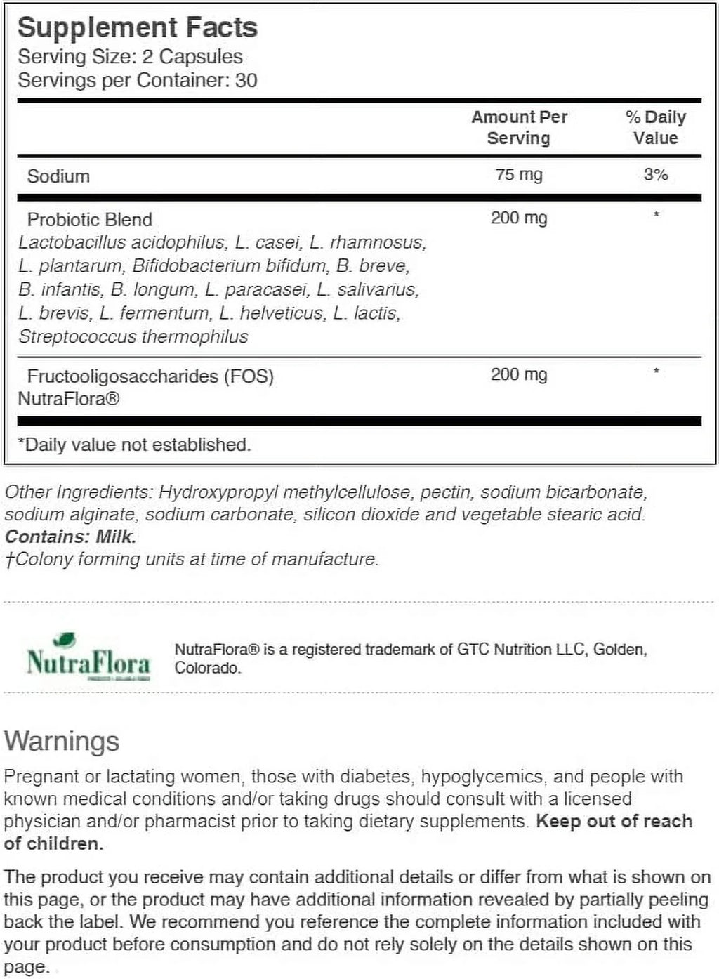 Probiotic 35 Billion CFU 60 Vegetarian Capsules X637232