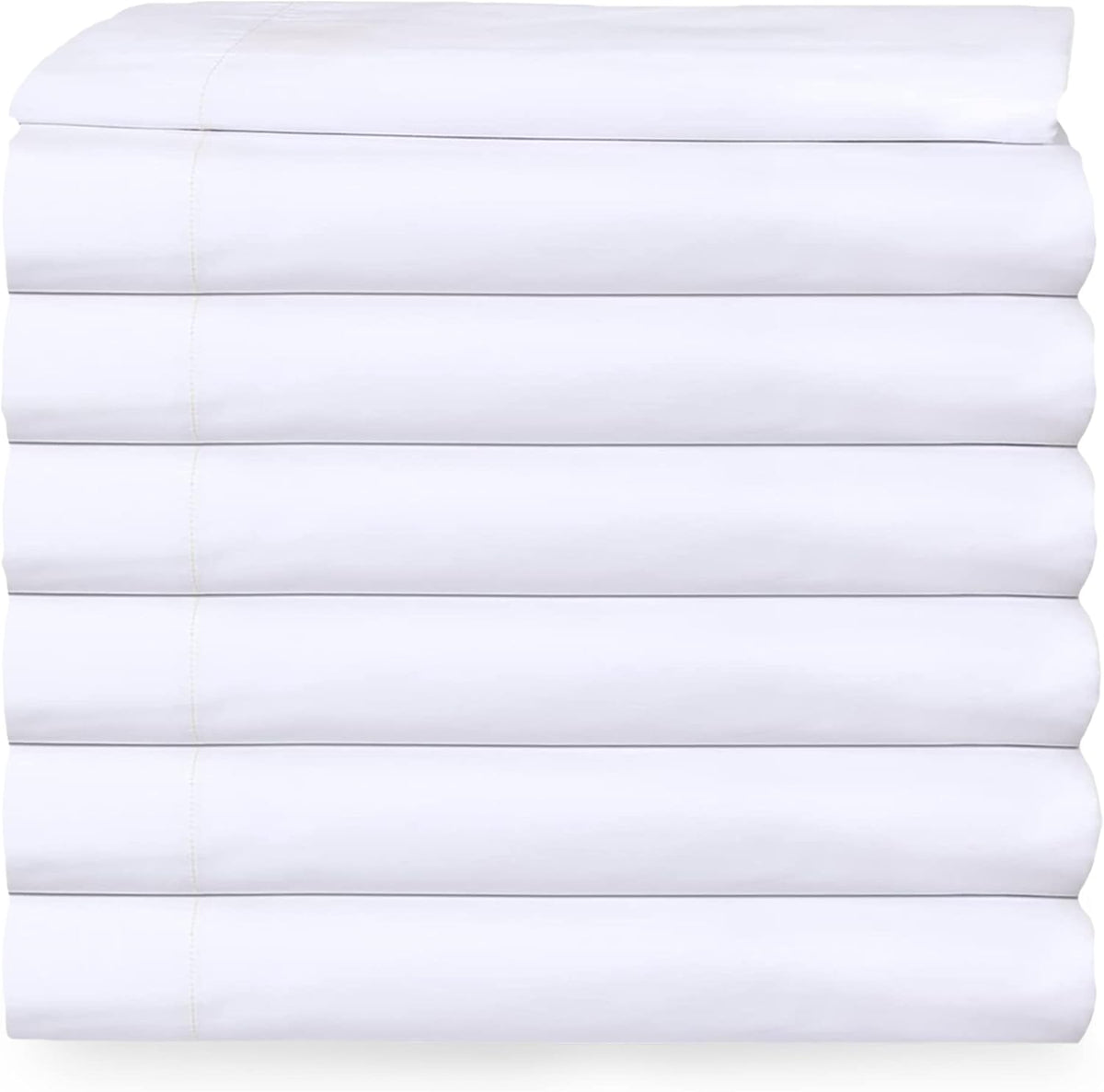 White Twin Percale Flat Sheet Pack of 2 S99974
