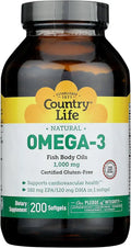 Omega-3 1000Mg Fish Oil 200-Softgel A7276