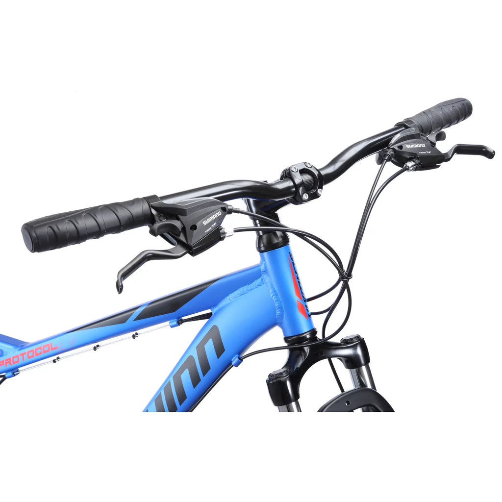 Full Suspension Mountain Bike, 27.5-Inch Wheels, 21 Speeds, Matte Blue E6868
