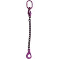 5/8 Inch x 20 Foot Grade 100 Adjustable Single Leg Chain Sling with Self-Locking Hook A49378