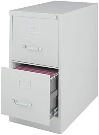 Light Gray 2-Drawer Vertical File Cabinet V84317