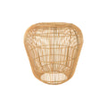 Handwoven Rattan Accent Table with Metal Frame D858917