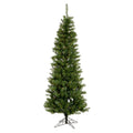 4.5 ft Green Pencil Pine Christmas Tree with Warm White LED Lights X143561
