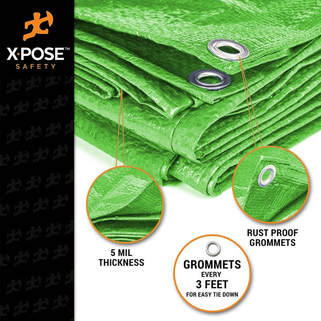 Green Poly Tarps 15 x 20 - Case of 6 P87656
