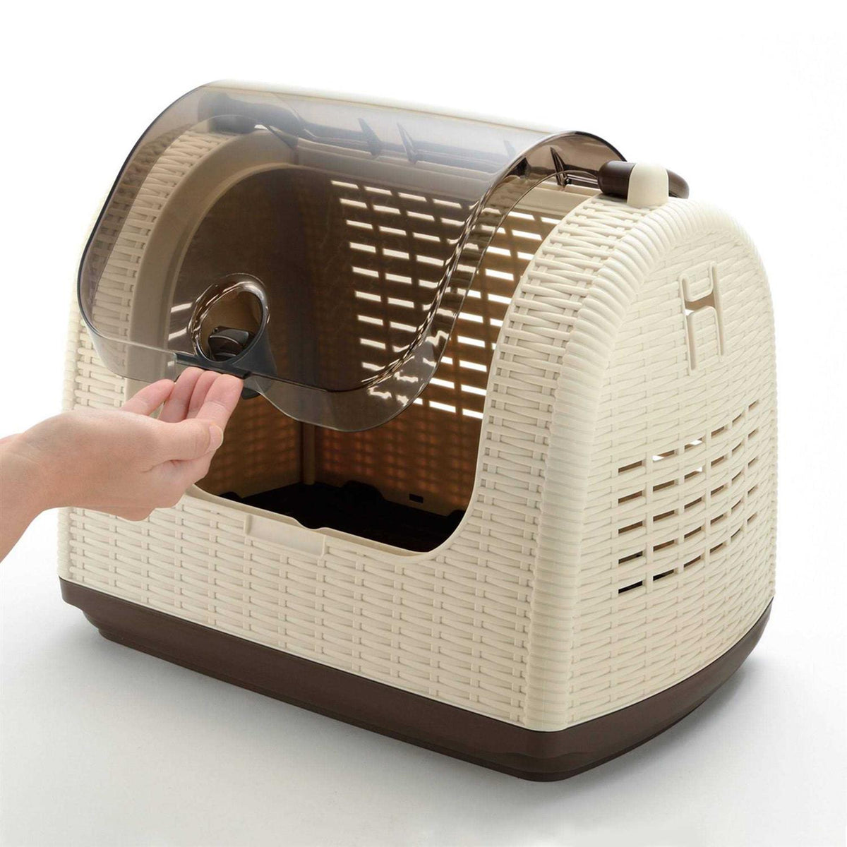 Faux Wicker Pet Carrier C702767
