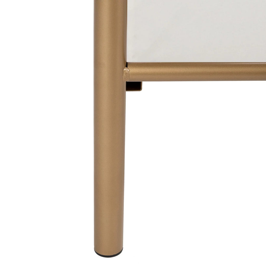 Queen Antique Gold Metal Headboard T719