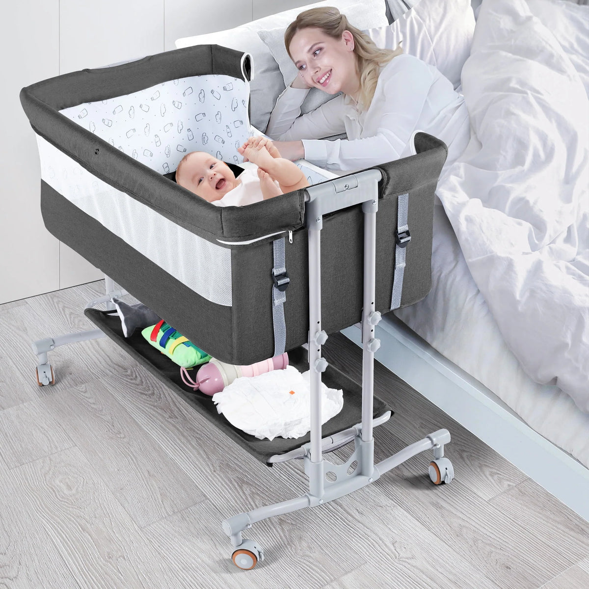 Baby Bassinet Bedside Sleeper W421