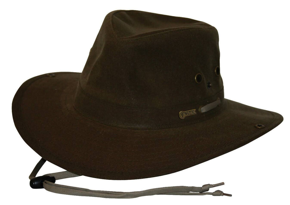 Brown Oilskin Hat F890