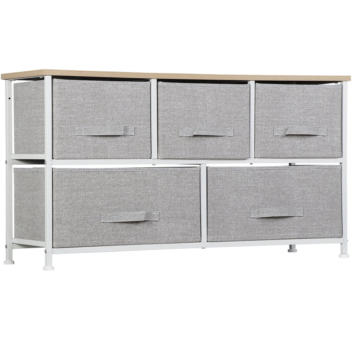 Steel Frame 5-Drawer Dresser Storage Tower U791