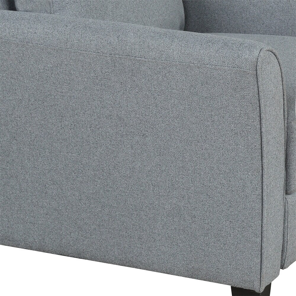 Grey Chair and 3-seat Sofa E4770
