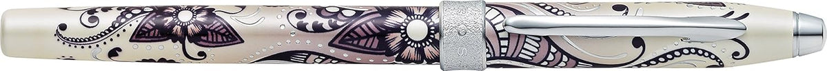 Black Primrose Rolling Ball Pen F2699
