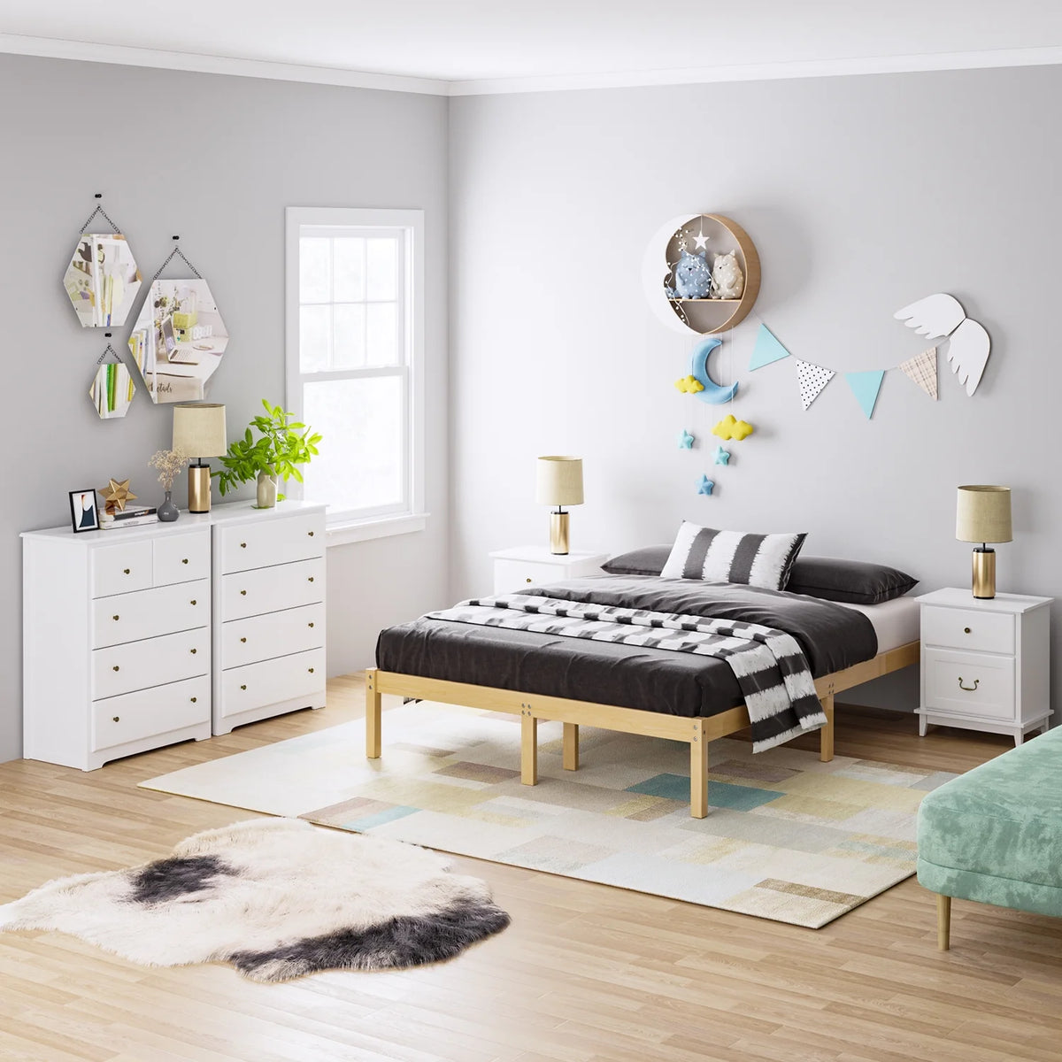 White 5 Drawer Dresser U42295