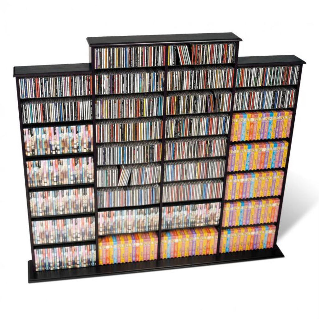 Black CD DVD Wall Media Storage Rack I321