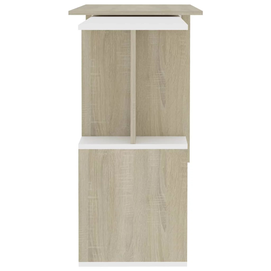 White and Sonoma Oak Corner Desk R92860