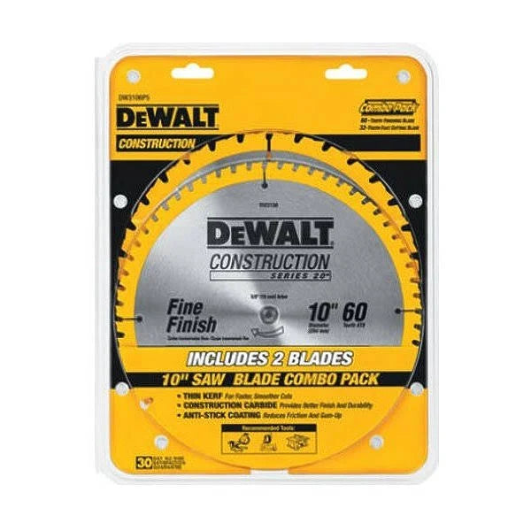 10-Inch Saw Blade Combo Pack B293