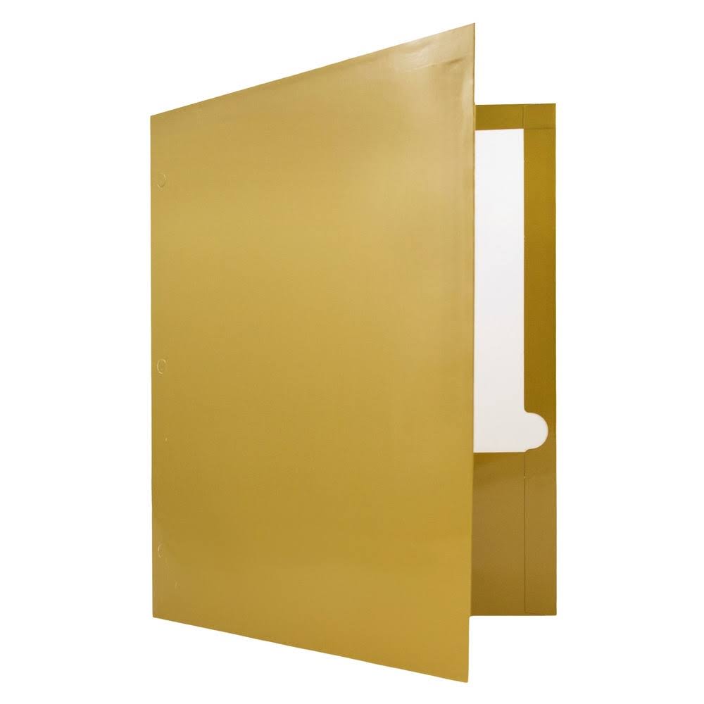 Gold 50/Pack Presentation Folder Y591
