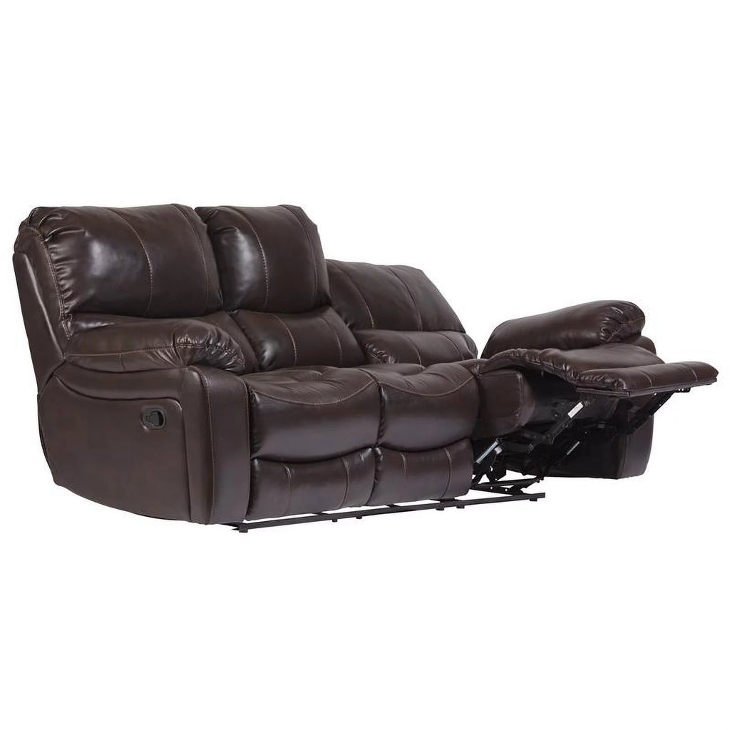 Leather-Look Reclining Sofa H3256