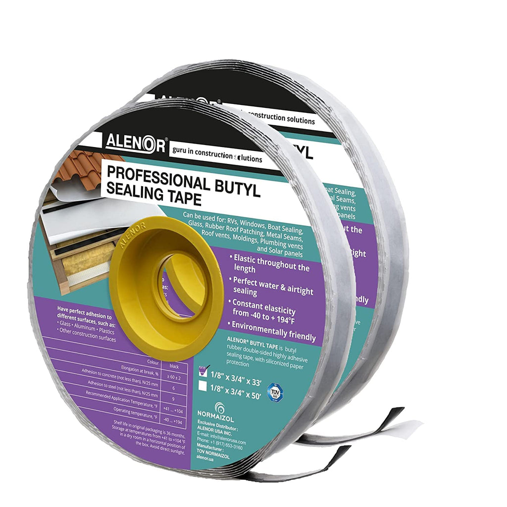 Butyl Rubber Tape 1/8'' x 3/4 x 33 Feet O46912