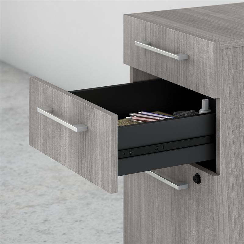 3 Drawer Mobile File Cabinet Platinum Gray T2834