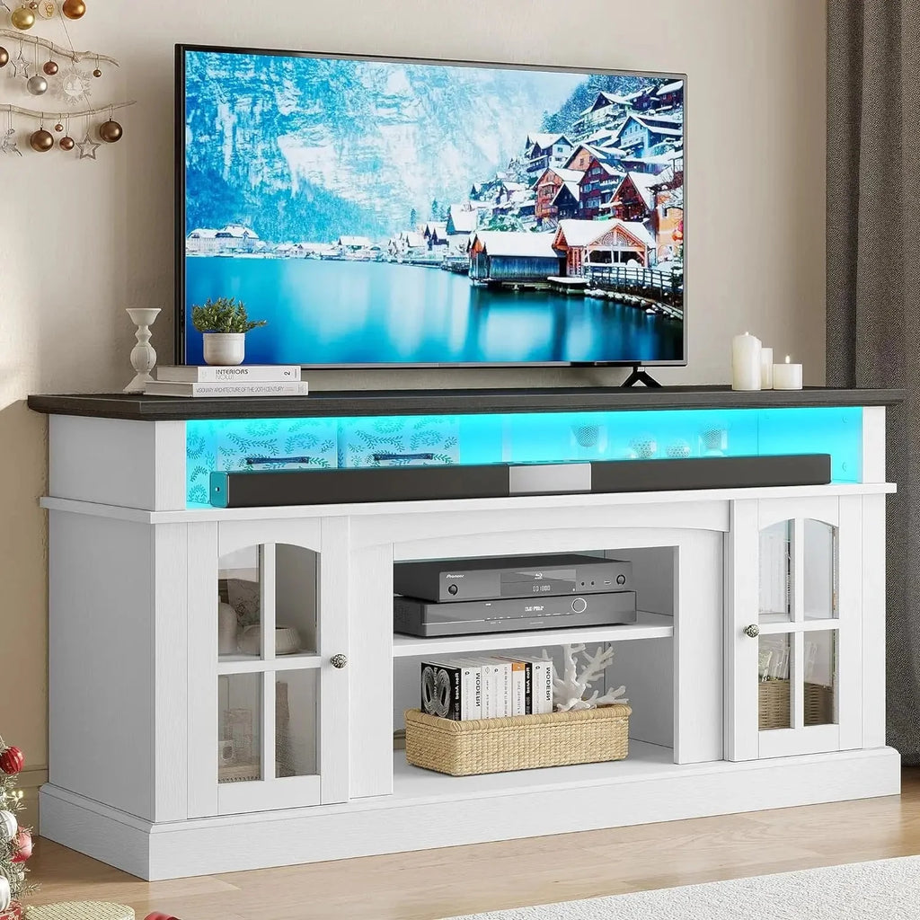 Dark Rustic Oak TV Stand N17580