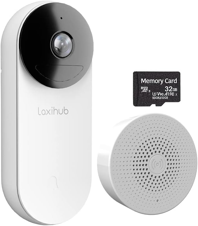 Video Doorbell Camera Wireless, 1080PHD Rechargeable Battery, Pack of 2 A6310
