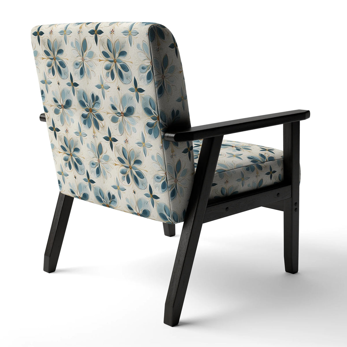 Upholstered Damask Accent Chair J98181