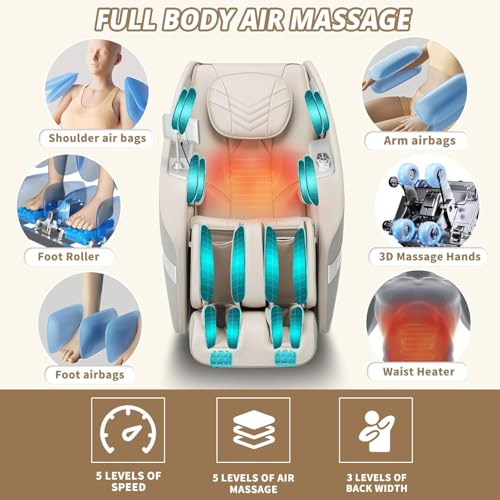 3D Full Body Zero Gravity Massage Chair with Heat and SL-Track C11708