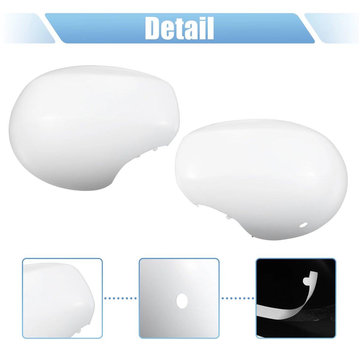 White Exterior Rear View Mirror Cover for Mini Cooper F54 Clubman K7239