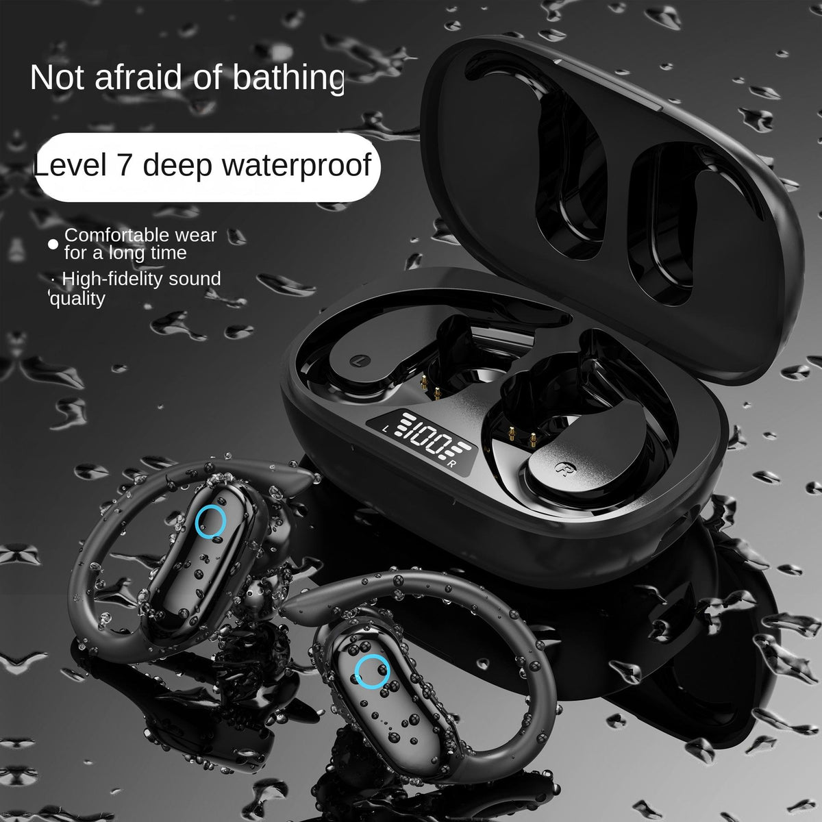 IPX7 Waterproof TWS Wireless Sports Headset T21872