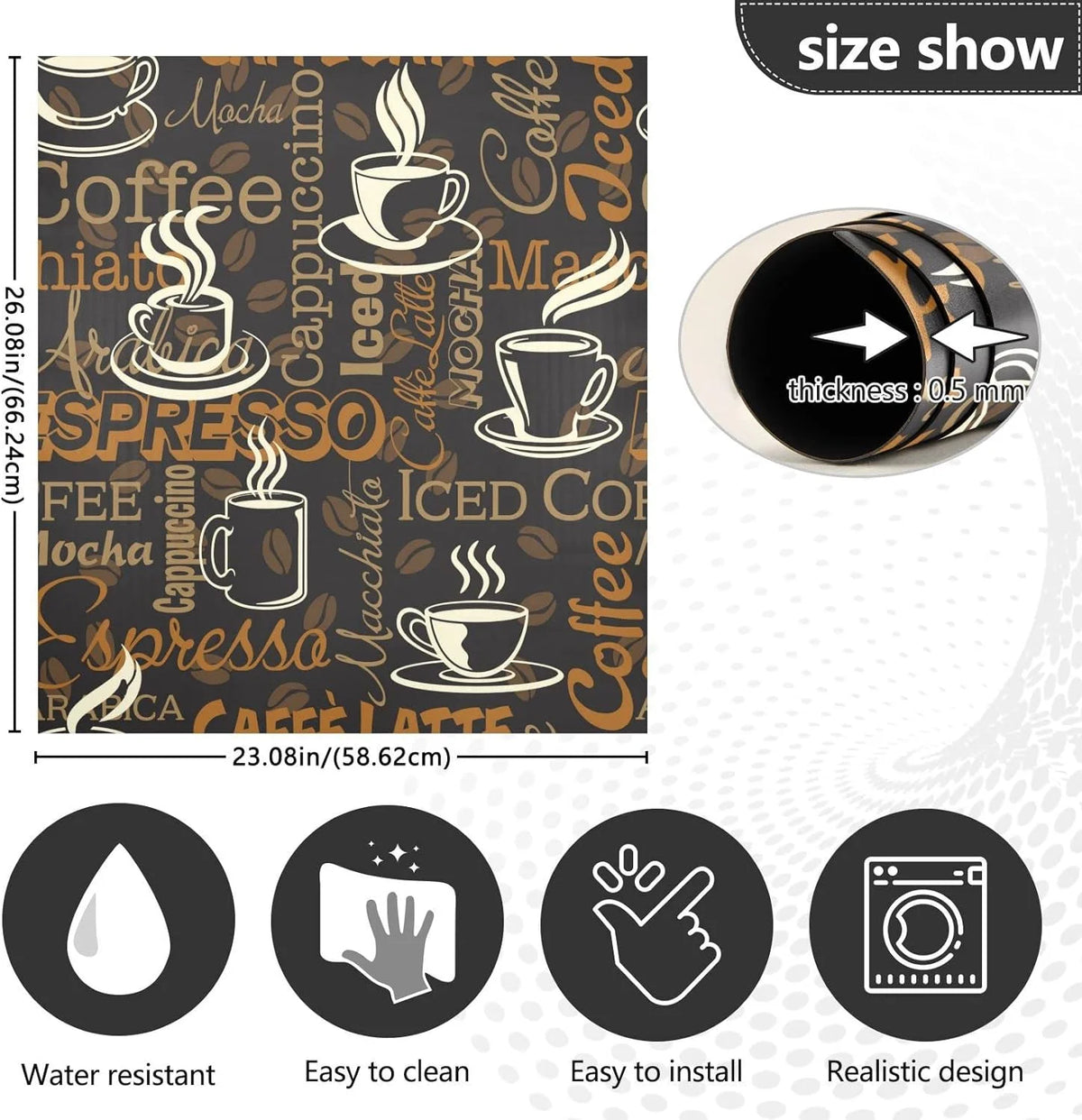 Magnetic Dishwasher Cover 23" x 26" D333