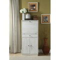 White Wooden Bar Cabinet L6787