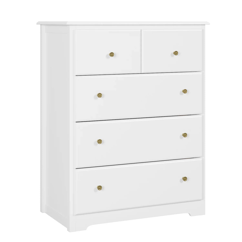White 5 Drawer Dresser U42295
