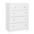 White 5 Drawer Dresser U42295