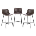 Brown Counter Stools (Set of 3) T20222