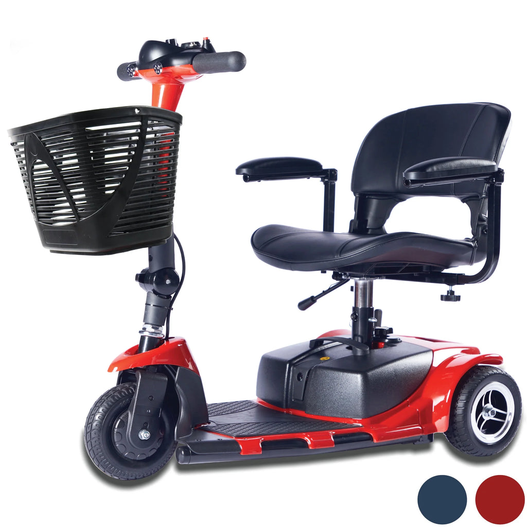 Red 3-Wheel Mobility Scooter C9056