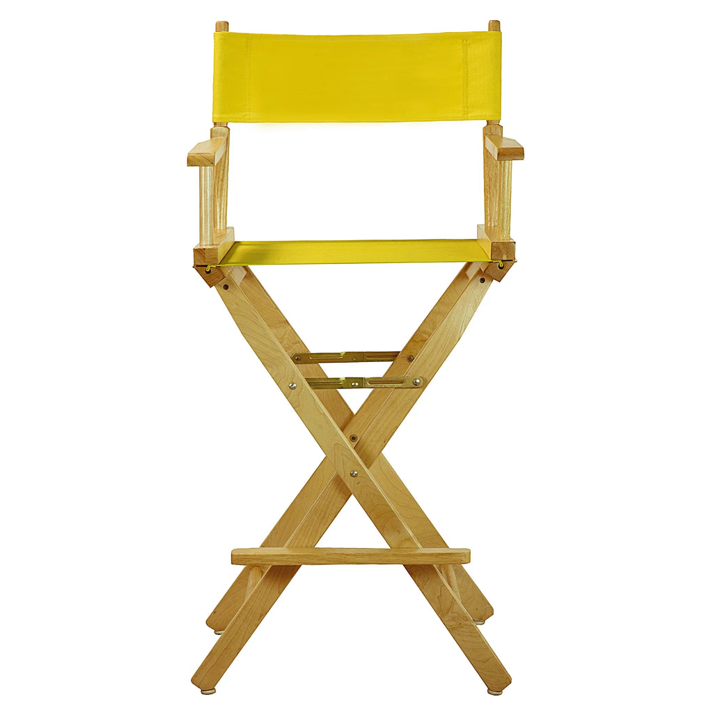 30" Director's Chair Natural Frame-Yellow Canvas G1896
