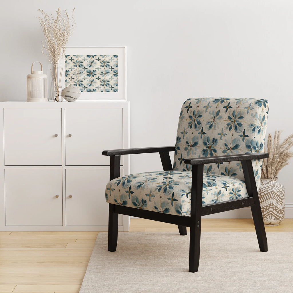 Upholstered Damask Accent Chair J98181