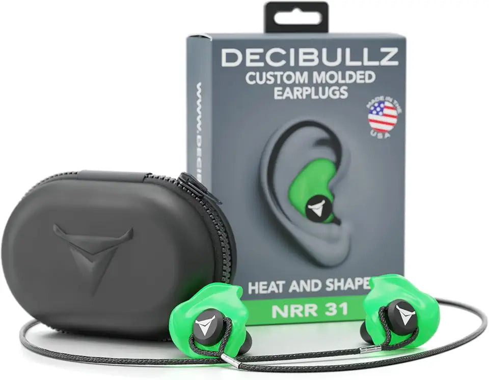 Custom Molded Earplugs Pro Pack Green T149