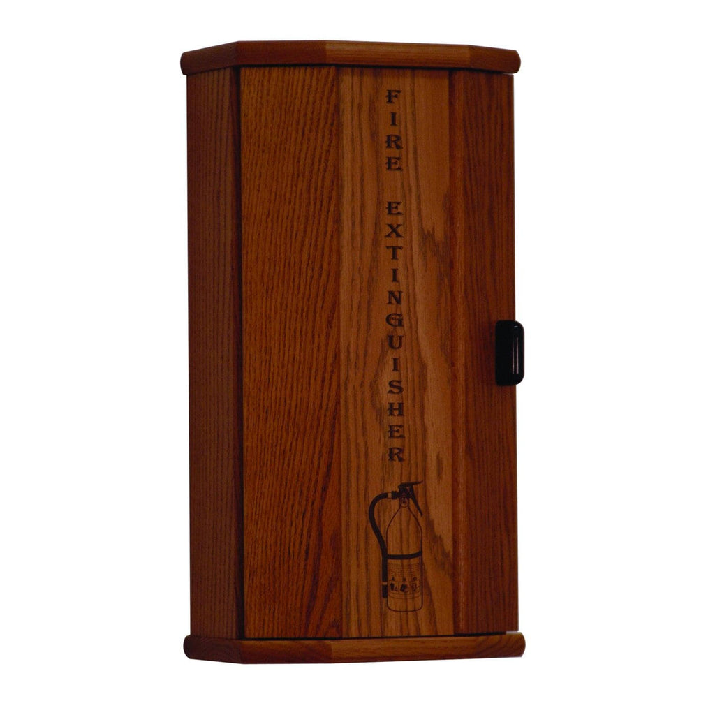 Medium Oak Wooden Fire Extinguisher Cabinet B350