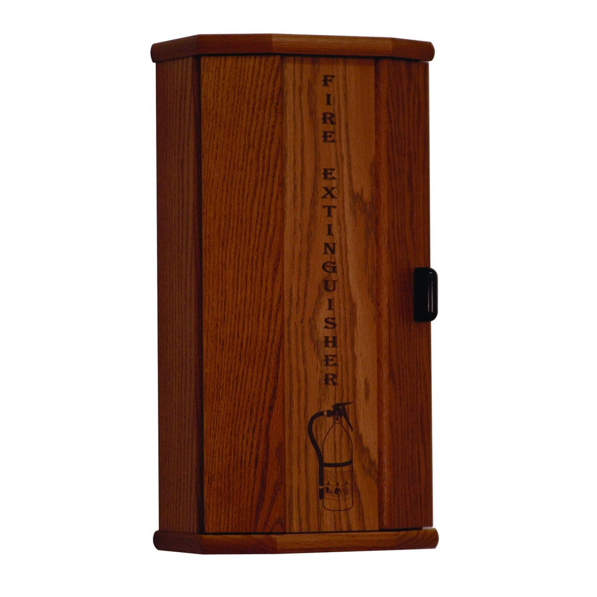 Medium Oak Wooden Fire Extinguisher Cabinet B350