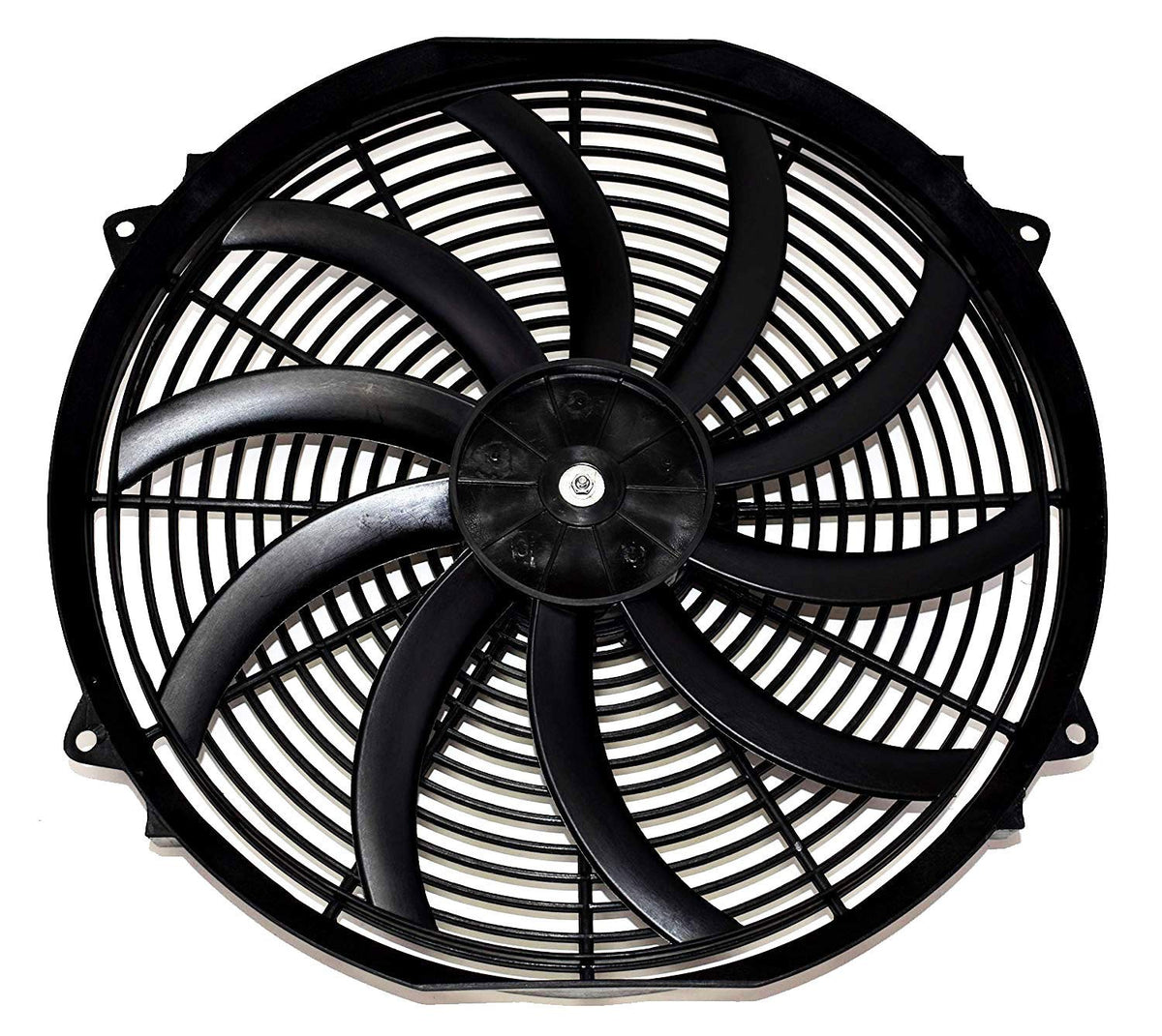 16" Electric Radiator Cooling Fan 10 Blades 3000 CFM Reversible Push or Pull 12 Volts Pack of 2 G114