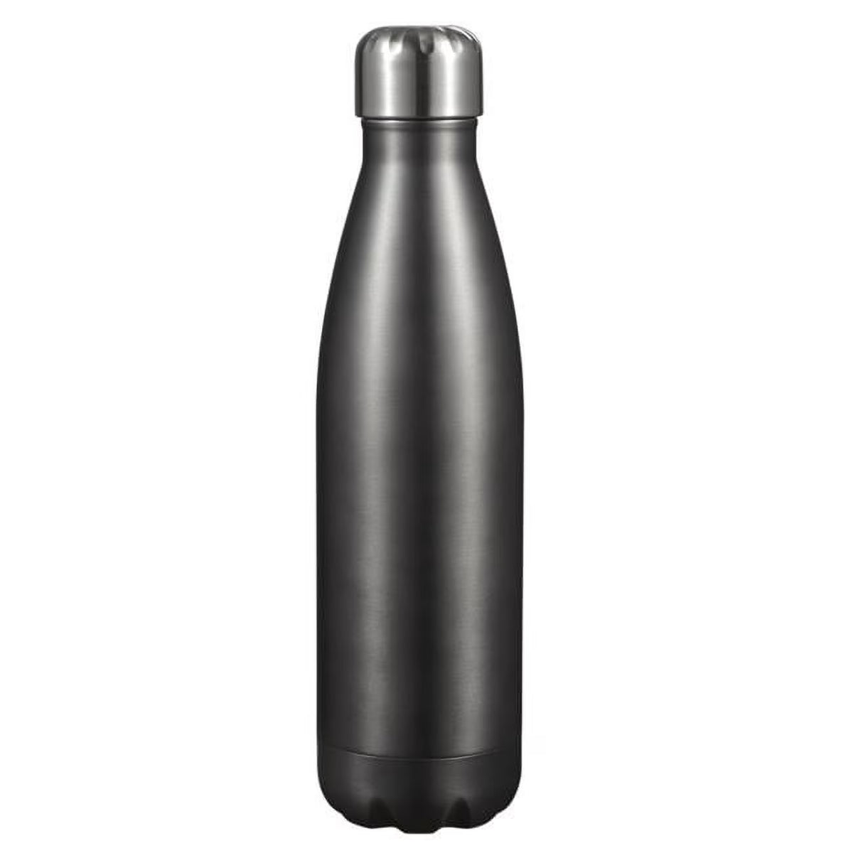 16 oz Double Wall Water Bottle, Brushed Gun Metal L6210