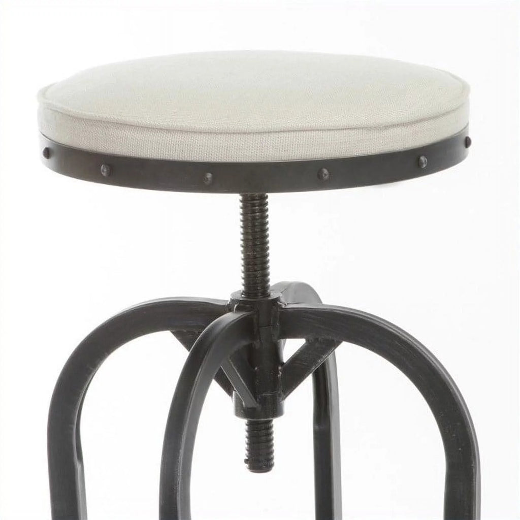 26" Off White Swivel Bar Stool R567941