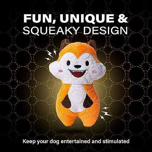 Durable Plush Fox Dog Toy S4125