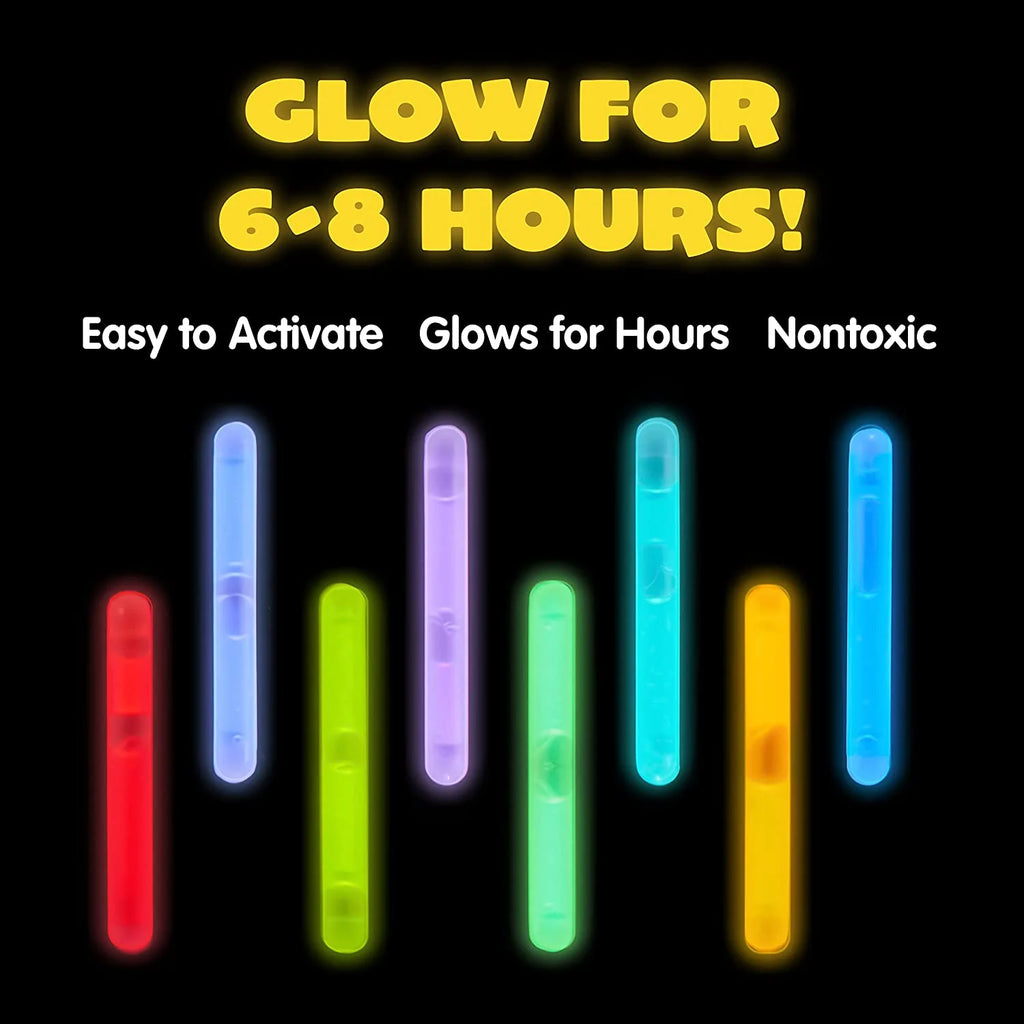 200 Pcs Mini Glow Sticks Bulk 8 Colors M97676