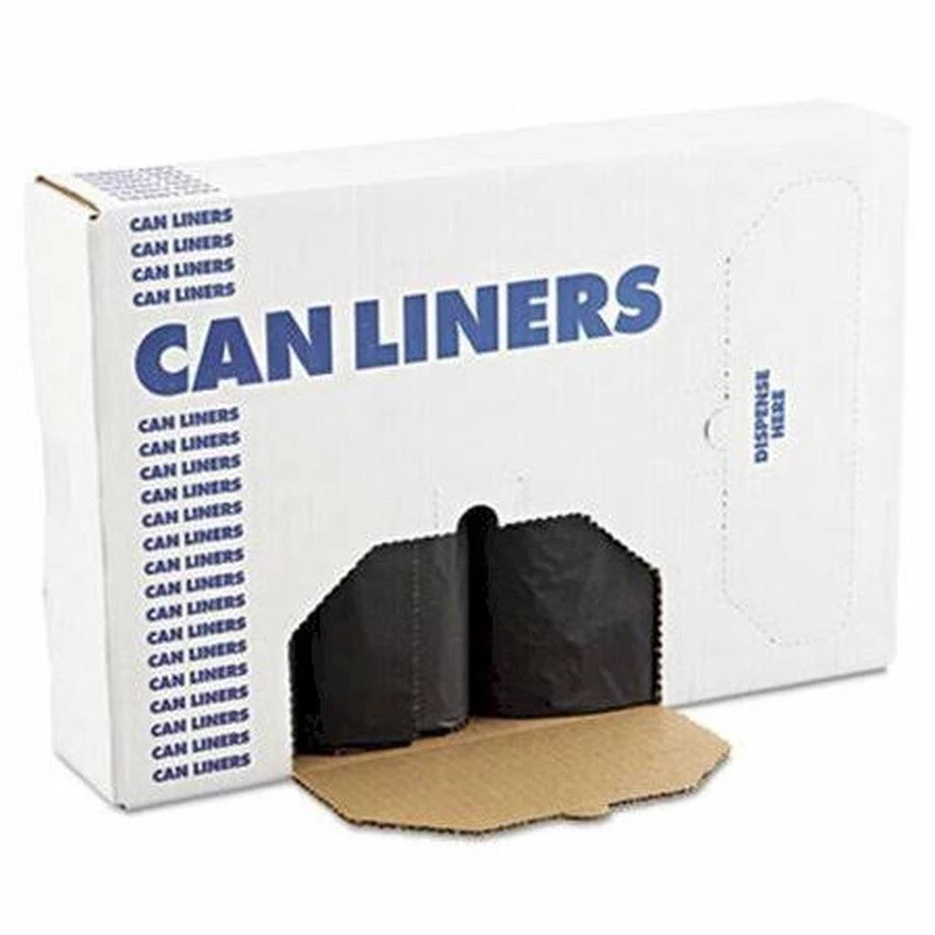 Black 56 Gal Low Density Can Liners 100 /carton Q650961