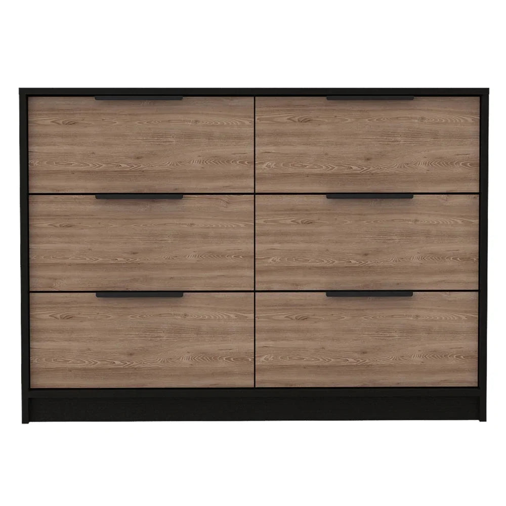 Black Wengue Pine Manufactured Wood Dresser A29005