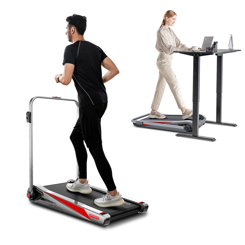 Motorized Folding Walking Treadmill with Handrails G2247