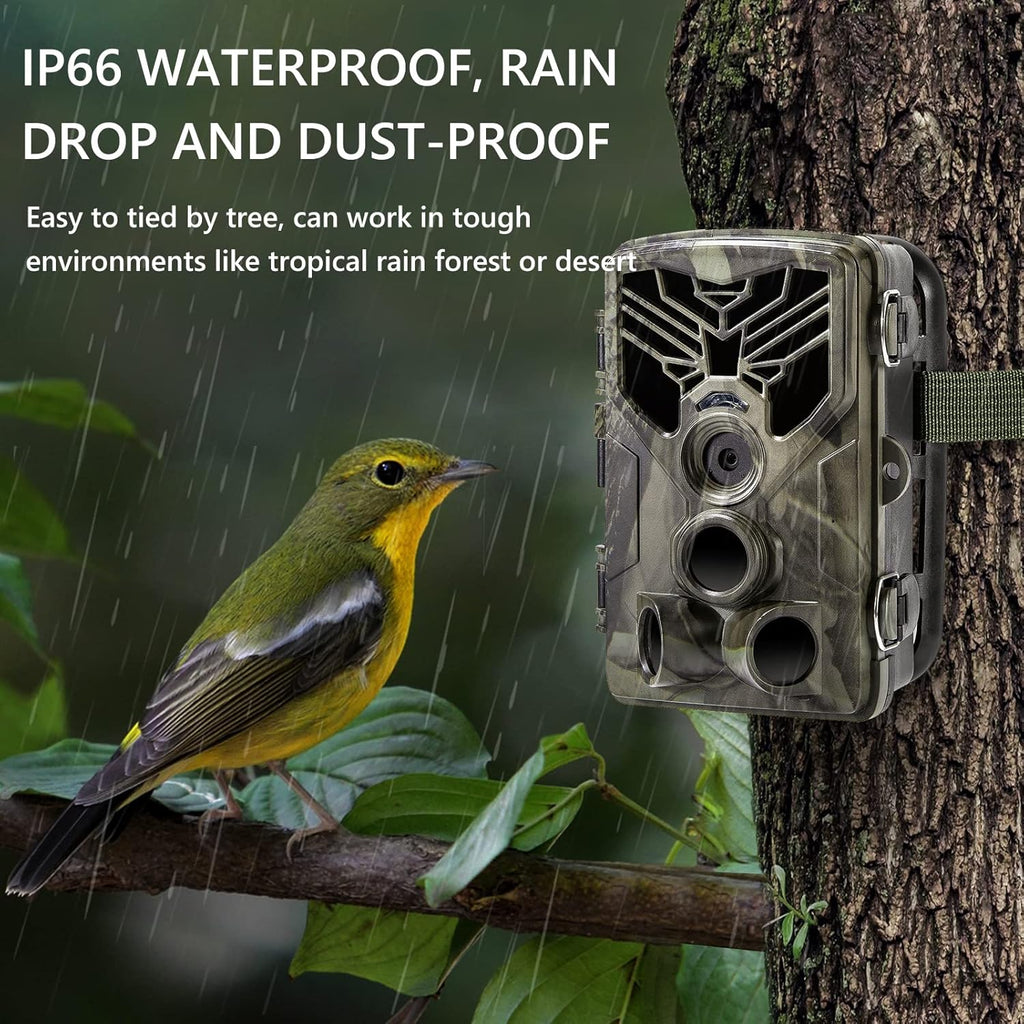 WiFi Trail Camera, 1520P 36MP Night Vision Motion Activated Waterproof Hunting Camera J25387